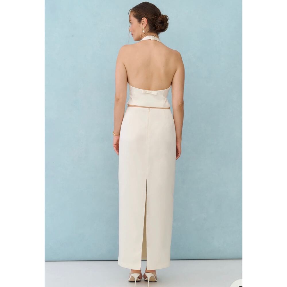 Few moda little white looks jade skirt top set $297 size 8 - Picture 3 of 4